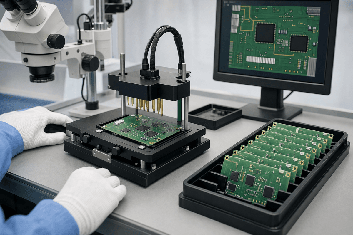 PCBA inspection and testing workflow