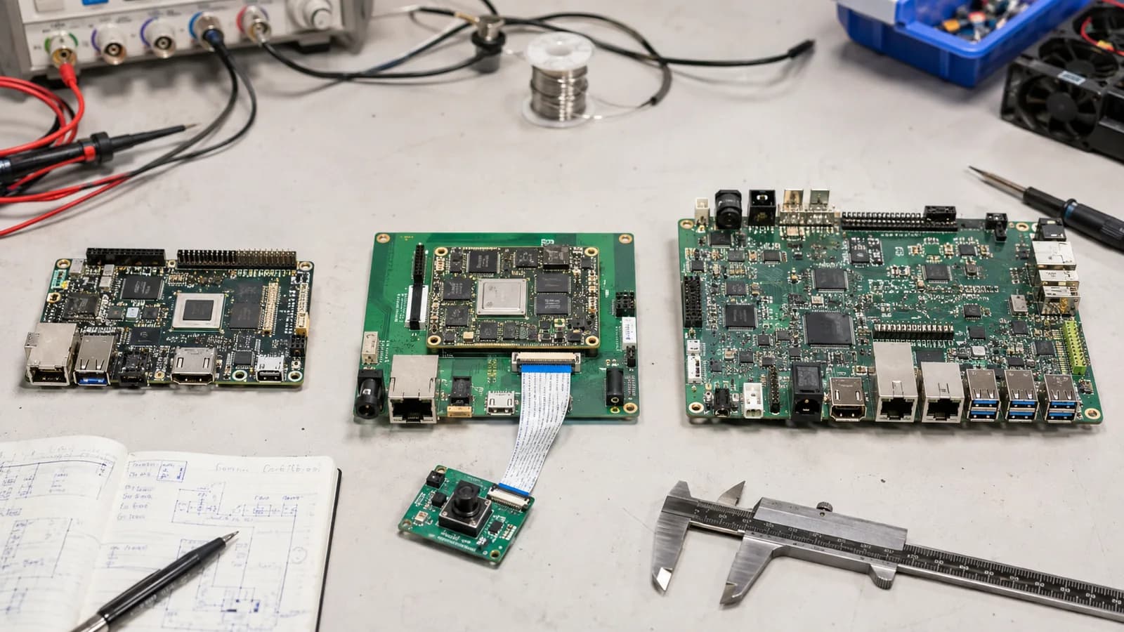 Development board, system-on-module carrier board, and custom embedded PCBA prototype