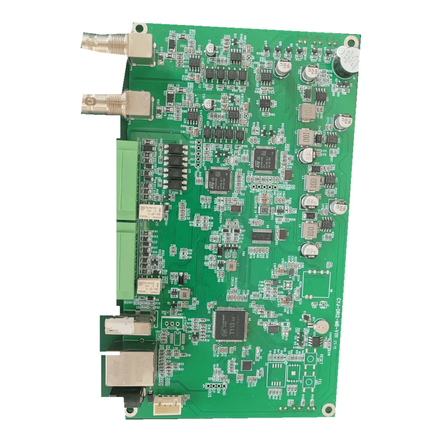 Connector & interface assembly with populated circuit-board components, photograph 06