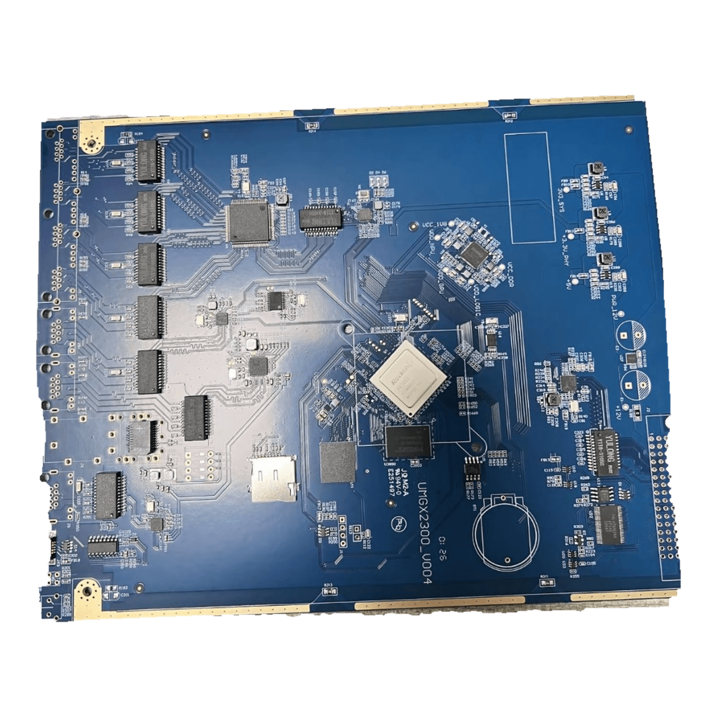 Large-format interface assembly with populated circuit-board components, photograph 09