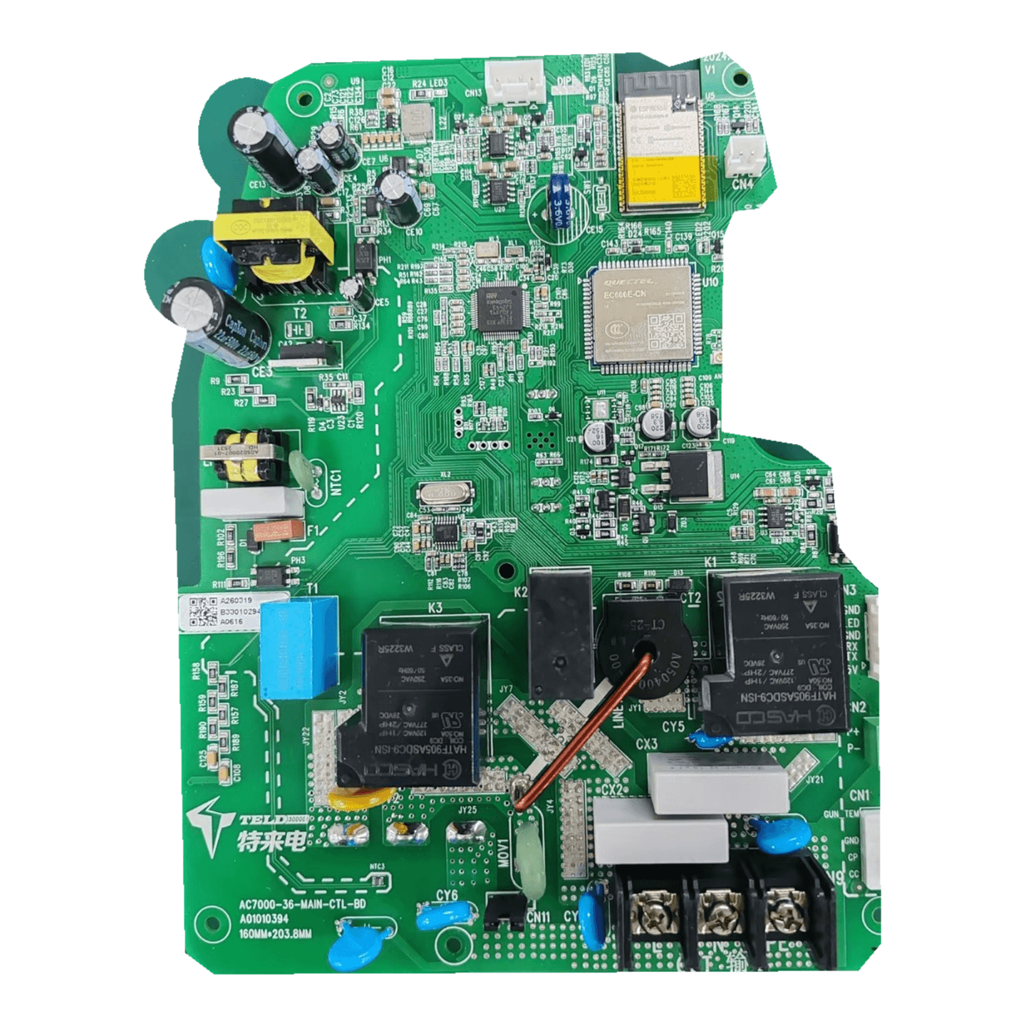 Relay & module assembly with populated circuit-board components, photograph 10
