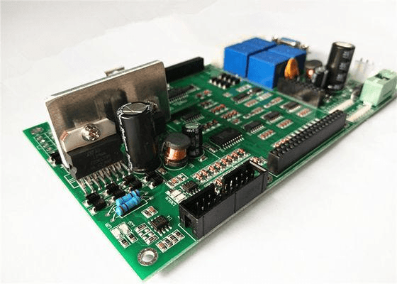Through-hole control assembly with populated circuit-board components, photograph 19