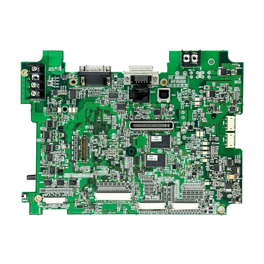 Dense interface assembly with populated circuit-board components, photograph 21