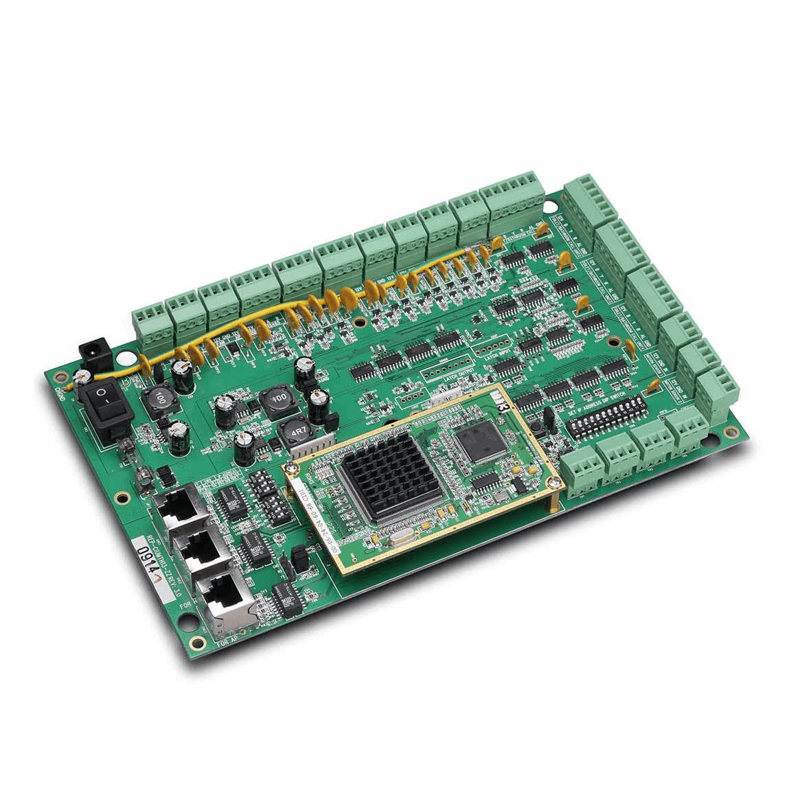Multi-terminal module assembly with populated circuit-board components, photograph 22