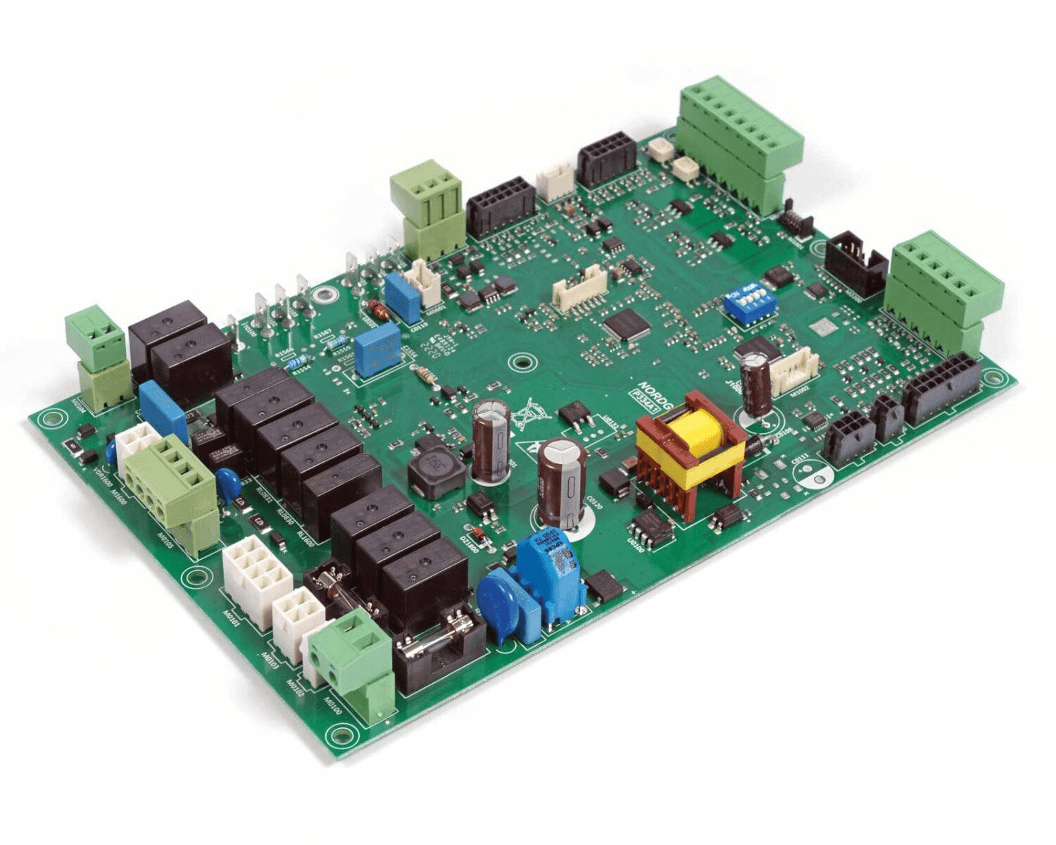 Relay & terminal board with populated circuit-board components, photograph 27