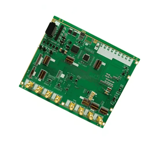 Coaxial interface assembly with populated circuit-board components, photograph 28