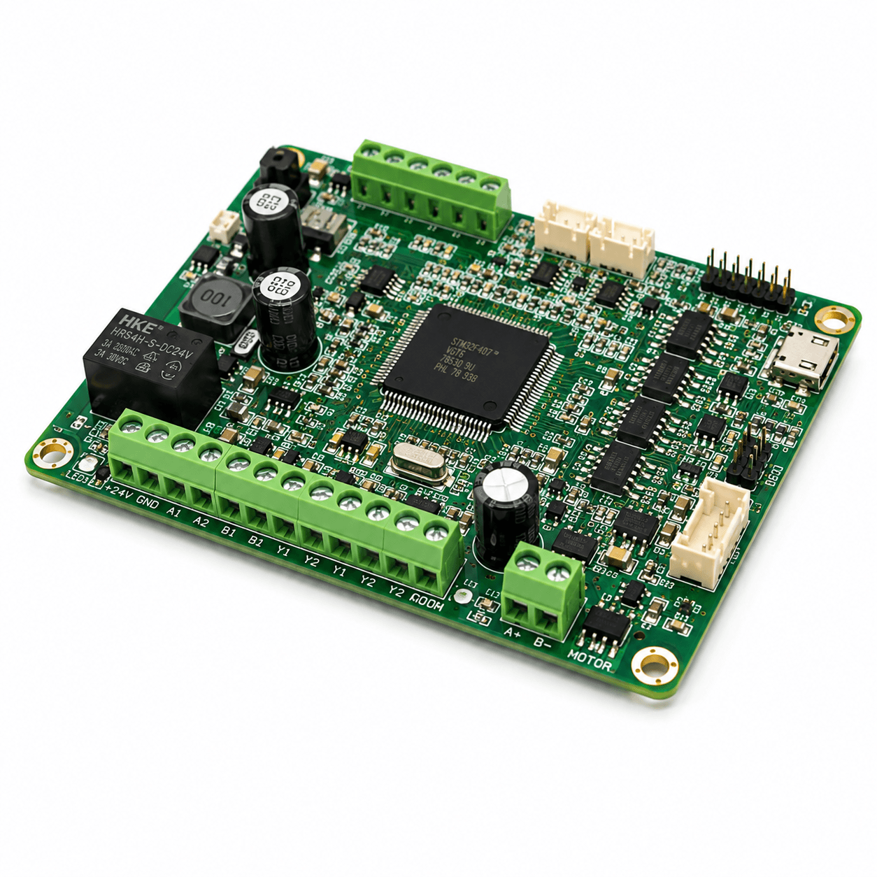 Compact relay & terminal assembly with populated circuit-board components, photograph 33