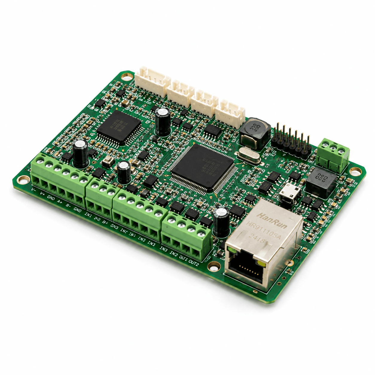 Multi-input terminal assembly with populated circuit-board components, photograph 34