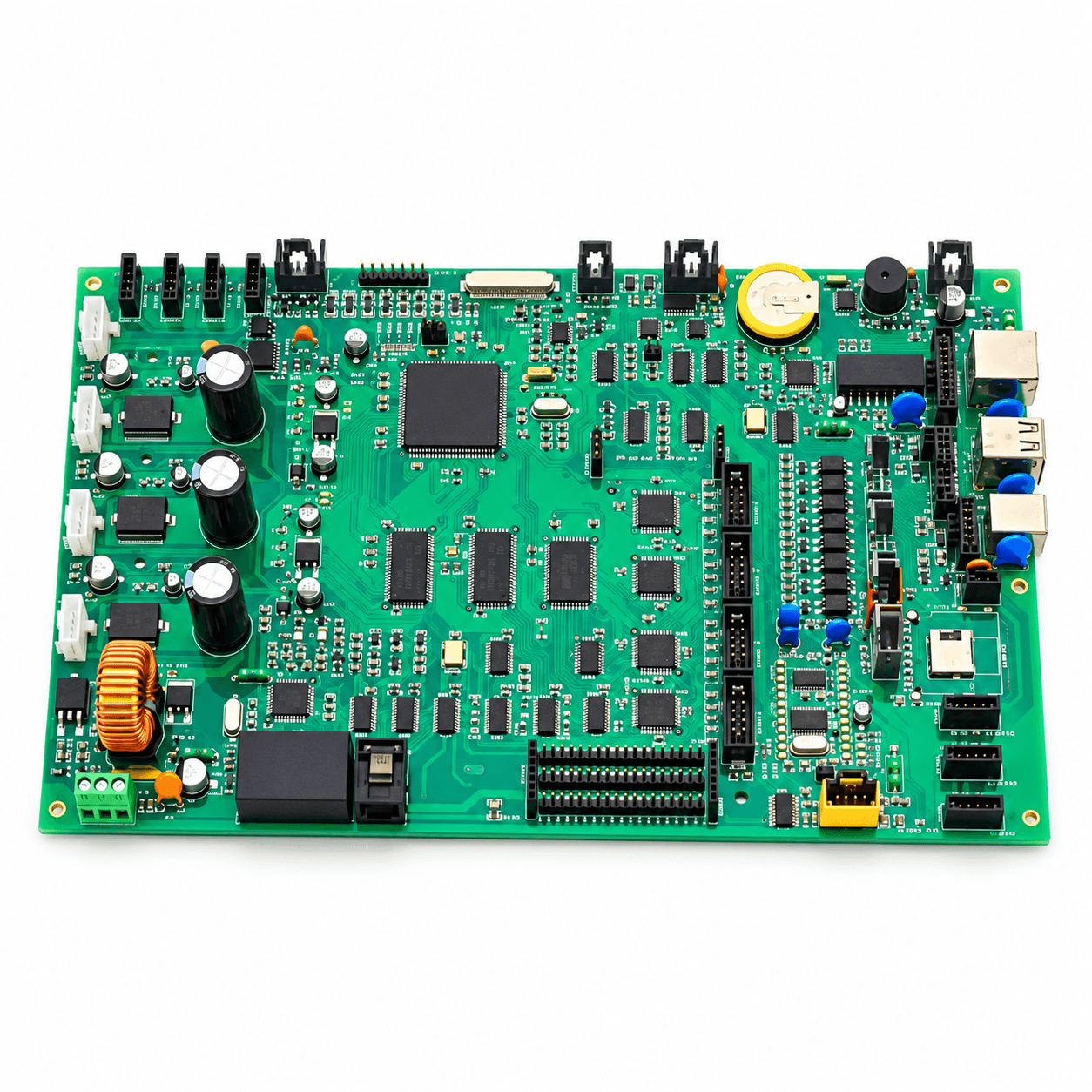 Multi-connector assembly with populated circuit-board components, photograph 37